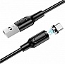 ���� ������ USB 2.0 AM to USB-C 1.0m 2.4A magnetic BX41 black BOROFONE (6931474738462)