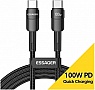 ���� ������ USB-C to USB-C 2.0m 100W black Essager (EXCTT1-XCA01)