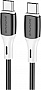 ���� ������ USB-C to USB-C 1.0m 3A PD 60W silicone black BOROFONE (6974443384802)