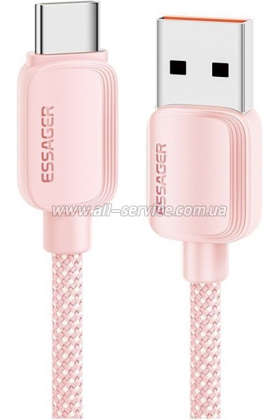 ���� ������ USB 2.0 AM to USB-C 1.0m 100W pink Essager (EXC7A-WL04-P)