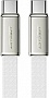 ���� ������ USB-C to USB-C 1.2m 60W 3A nylon white Acefast (6974316286257)