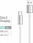 ���� ������ USB 2.0 AM to USB-C 2.0m 3A zinc alloy braided white ColorWay (CW-CBUC099-WT)