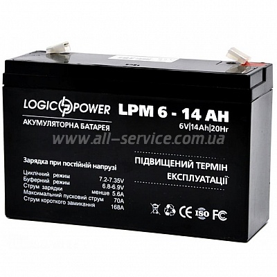   LogicPower LPM 6V 14Ah (4160)