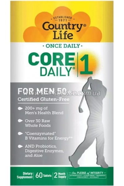  Country Life   , 50+, Core Daily-1 for Men 50+, 6 (CLF-08194)