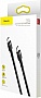 ���� ������ USB-C to USB-C 1.0m 3A 60W Cafule Black Baseus (CATKLF-GG1)
