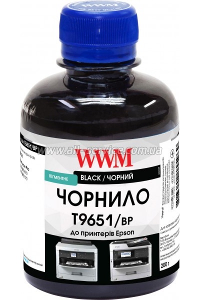  WWM  Epson WF-M5799DWF/ WF-M5299DW 200 Black  (T9651/BP)