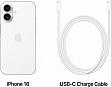   Apple iPhone 16 128GB White (MYE93)