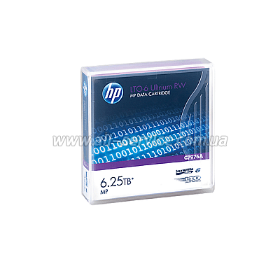  HP LTO-6 Ultrium 6.25TB MP RW Data Tape (C7976A)