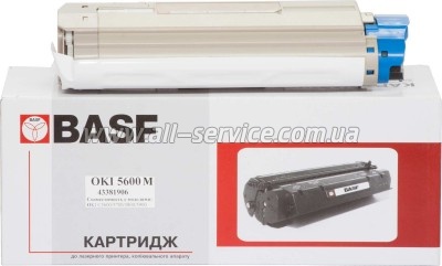 �����-�������� BASF OKI C5600/ C5700 ������ 43381906 Magenta (BASF-KT-C5600M-43381906)