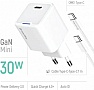�������� ������� ColorWay GaN Mini 30W PD (CW-CHS054PDC-WT)