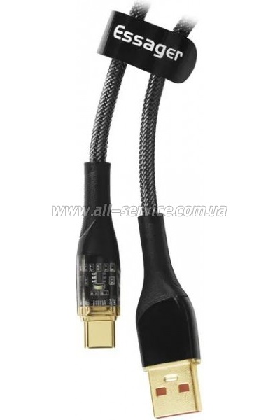 ���� ������ USB 2.0 AM to USB-C 2.0m 7A black Essager (EXCT-XJA01-P)