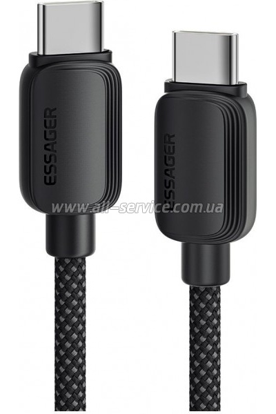 ���� ������ USB-C to USB-C 1.0m 100W black Essager (EXCTT1-WL01-P)