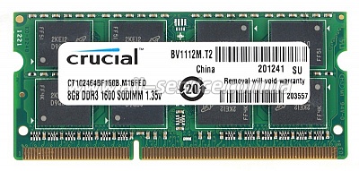  8GB   Micron Crucial DDR3 1600Mhz (CT102464BF160B)