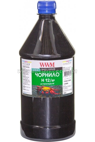  WWM  HP 10 /11 /12 1000 Black  (H12/BP-4)