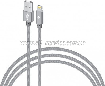 ���� ������ USB 2.0 AM to Lightning 1.0m CBGNYL1 grey Intaleo (1283126477652)