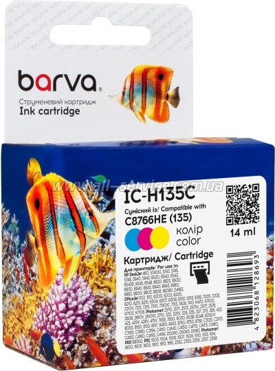 �������� Barva HP �135 / C8766HE Color (IC-H135C)