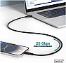 ���� ������ USB-C to USB-C 2.0m USB 4.0 Gen2 20G 240W 8K silicone black Digitus (AK-300344-020-S)