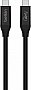 ���� ������ USB-C to USB-C 0.8m USB4 40Gbps 100W Black Belkin (INZ001BT0.8MBK)