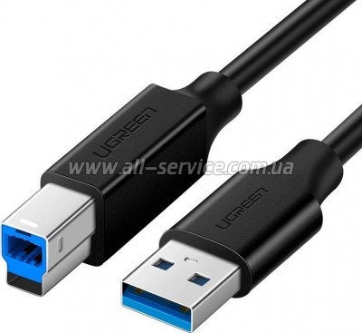 ������ ��� �������� USB 3.0 AM/BM 2.0m US210 black Ugreen (10372)