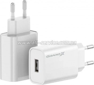 �������� ������� Grand-X CH-550W USB QC3.0 White (CH-550W)