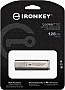  Kingston 128GB IronKey Locker Plus 50 AES Encrypted USB 3.2 (IKLP50/128GB)