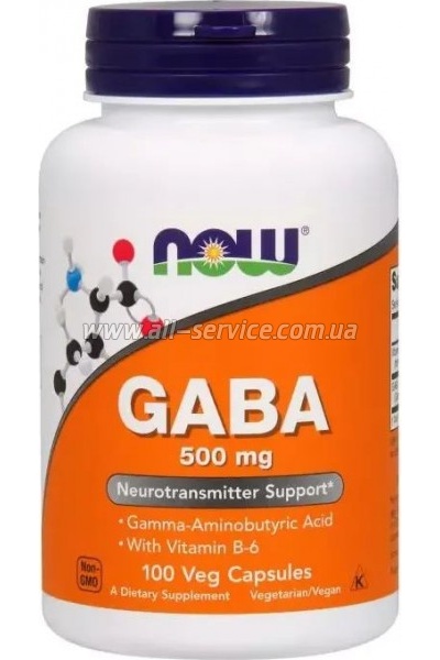  Now Foods GABA (- ) 500, 100  (NOW-00087)