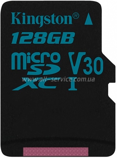   Kingston 128GB microSDXC C10 UHS-I U3 +  (SDCG2/128GB)