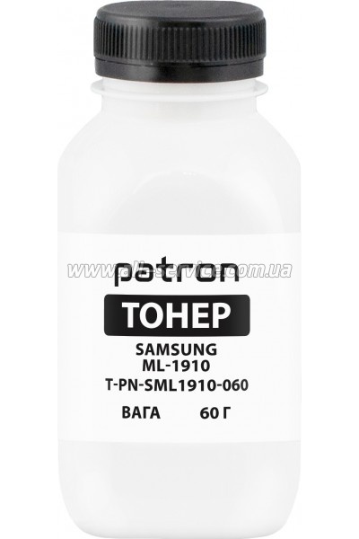 Тонер Patron Samsung ML-1910 бутль 60г Black (PN-SML1910-060) Тонер Patron Samsung ML-1910 бутль 60г Black (PN-SML1910-060)
