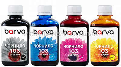   Barva Epson 103 Epson L1110/ L3200/ L5590/ 4180 BK/C/M/Y (E103-180-MP)