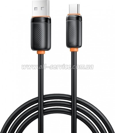 ���� ������ USB 2.0 AM to USB-C 1.0m 3A black XO (XO-CB-300UC-BK)