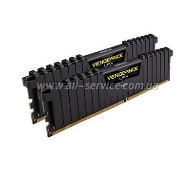  8GB CORSAIR Vengeance LPX Black DDR4 2400Mhz 2x4GB (CMK8GX4M2A2400C16)