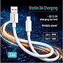 ���� ������ USB 2.0 AM to USB-C 2.0m 3A zinc alloy braided white ColorWay (CW-CBUC099-WT)