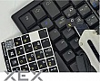 Наклейка на клавіатуру BestKey непрозора чорна, 76, жовтий (BKU13YEL/012) Наклейка на клавіатуру BestKey непрозора чорна, 76, жовтий (BKU13YEL/012)