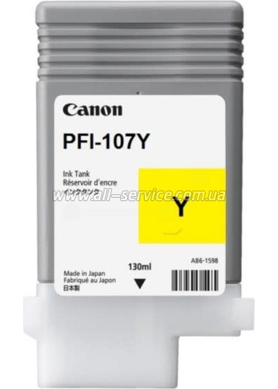  Canon PFI-107 imagePROGRAF IPF680/ 685 Yellow (6708B001)