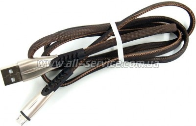 ���� ������ USB 2.0 AM to Micro 5P 1.0m black Dengos (PLS-M-PLSK-BLACK)