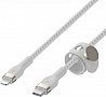 Дата кабель USB-C to Lightning 1.0m BRAIDED SILICONE white Belkin (CAA011BT1MWH) Дата кабель USB-C to Lightning 1.0m BRAIDED SILICONE white Belkin (CAA011BT1MWH)