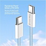 ���� ������ ColorWay USB-C to USB-C 1.0m 60W 3.0� blue (CW-CBPDCC061-BL)