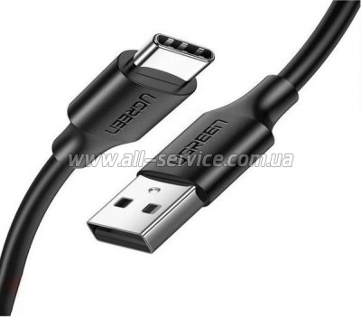 Дата кабель USB 2.0 AM to USB-C 2.0m US287 Black Ugreen (60118) Дата кабель USB 2.0 AM to USB-C 2.0m US287 Black Ugreen (60118)