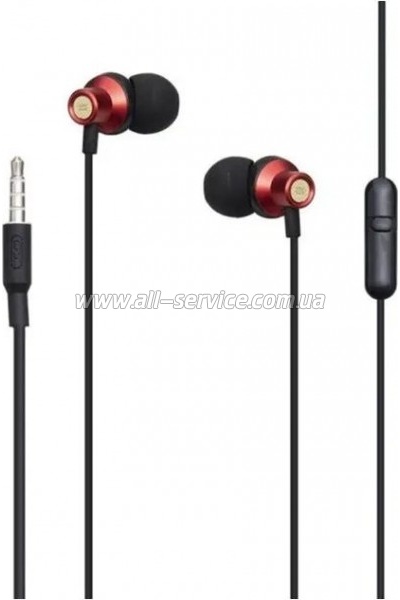 �������� XO EP15 In-ear Metal Earphone 1.2 � Red (6920680866182)