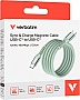Дата кабель USB-C to USB-C 1.2m Magnetic 100W green Verbatim (31855) Дата кабель USB-C to USB-C 1.2m Magnetic 100W green Verbatim (31855)